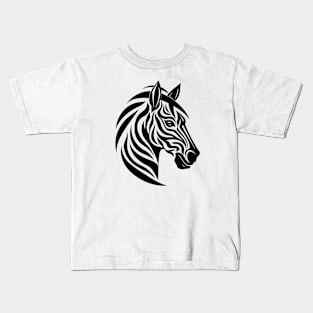 Zebra Animal Freedom World Wildlife Wonder Vector Graphic Kids T-Shirt